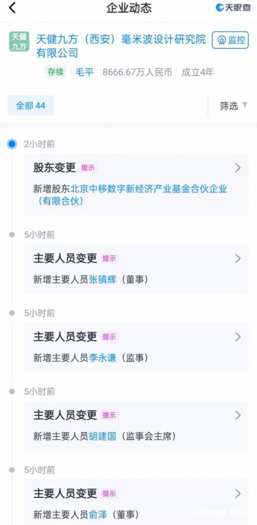 中移動基金再下一城 戰(zhàn)略入股毫米波研發(fā)商天健九方，深化云計算與通信產(chǎn)業(yè)布局